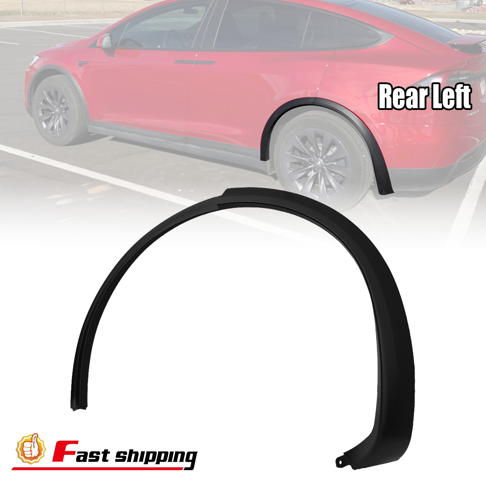 For Tesla Model X 2016-2023 Rear Left Driver Side Fender Flare Wheel Arch Trim