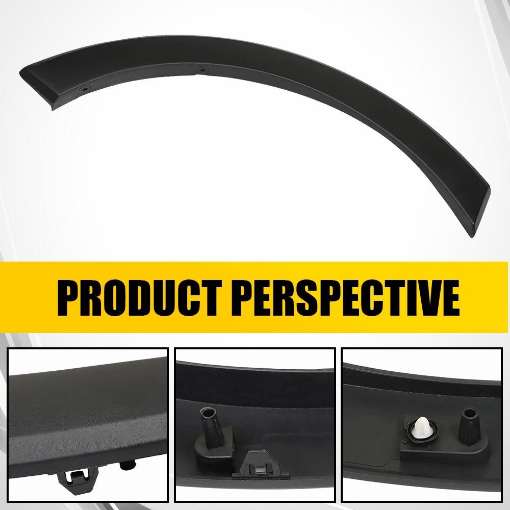 2X Right & Front Left Wheelbrow Fender Molding Flares For 2015-2024 Ford Transit