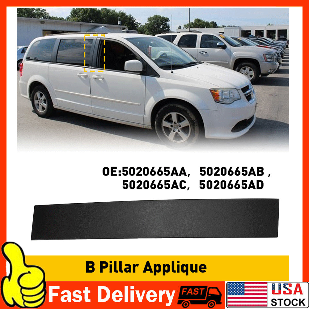 Door Applique Front Right RH Pillar B Trim Molding for 2008-2020 Dodge Chrysler