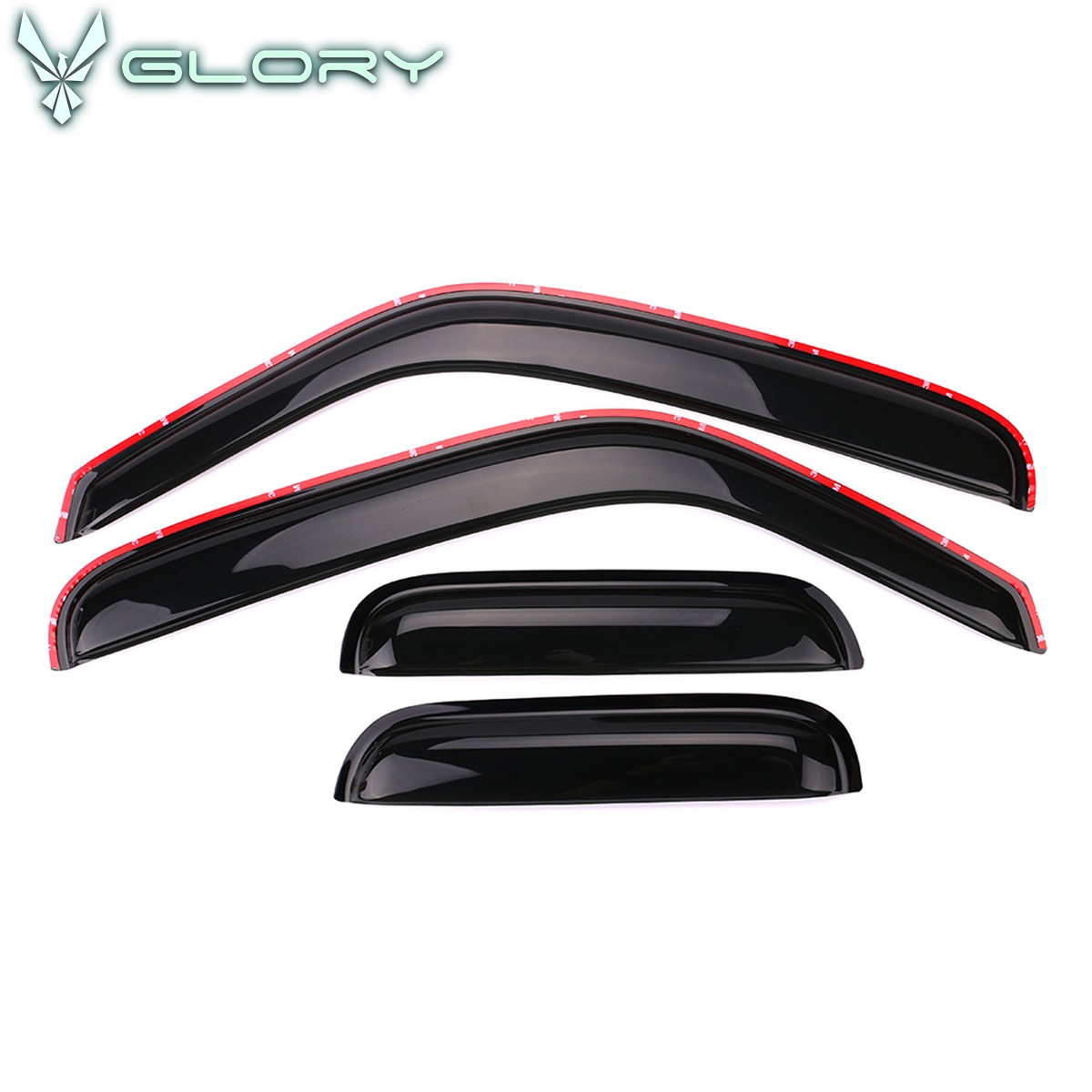 Fits 99-11 Ford Ranger 99-00 Mazda B2500 In Channel Window Visors Rain Guards
