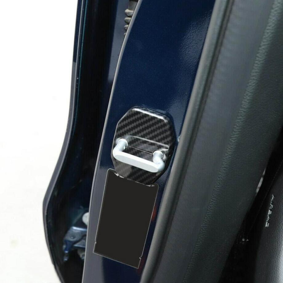 Fit for 2011-24 Dodge Durango Carbon Door Lock Buckle Cover Protector Decor Trim