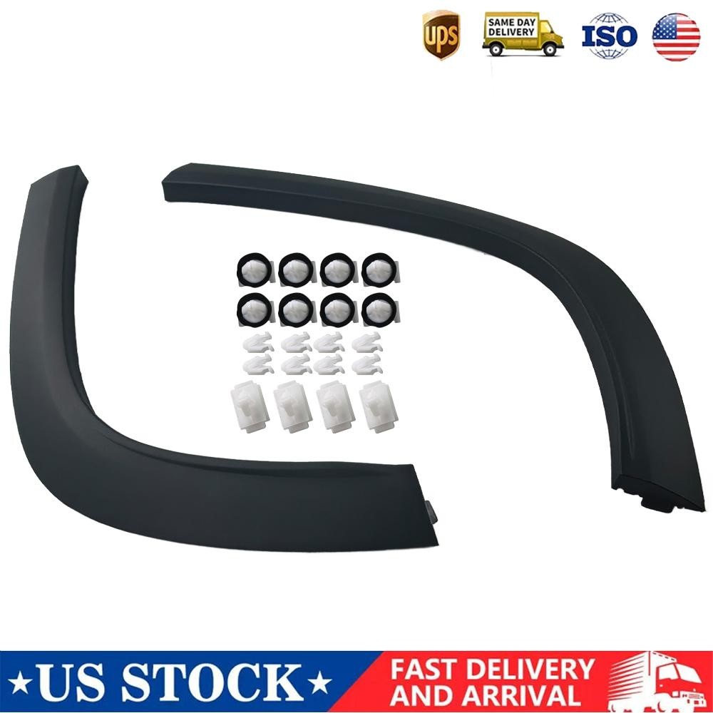 2pcs Rear Fender Flare Moulding Trim Left & Right Side Fit GMC Acadia 2017-2023