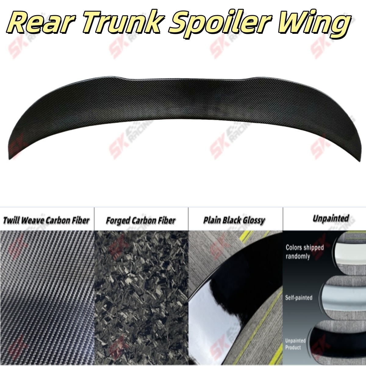 Carbon Fiber/Unpainted FRP Rear Spoiler Wing For BMW1 Series F52 Sedan 118i 120i