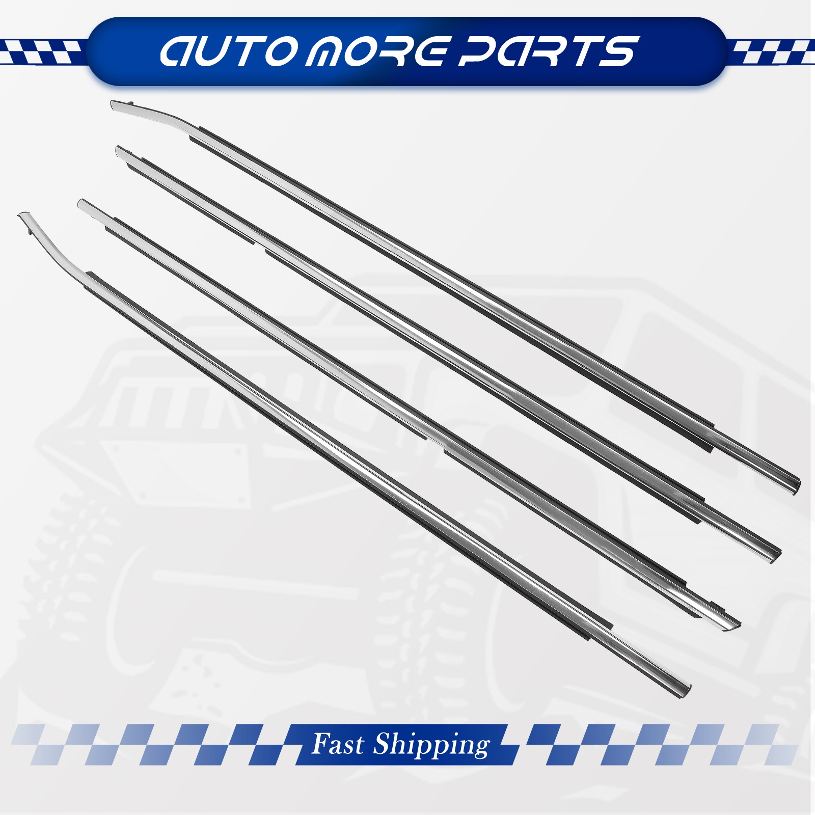 4 x Window Seal Belt Moulding Trim Weatherstrips for Toyota Camry 2012-2014 New