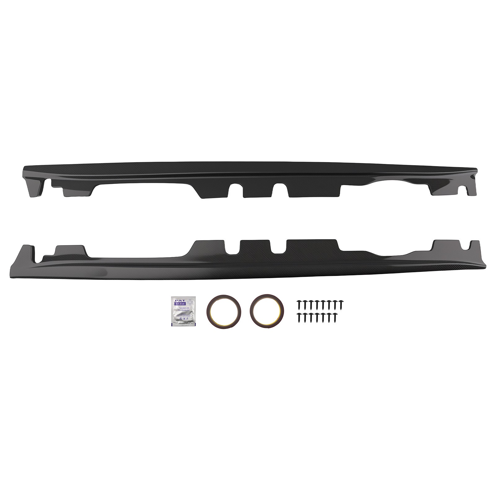 L & R Side Skirt Kit for BMW E92 E93 M3 2008-2011 2012 2013 Carbon Fiber