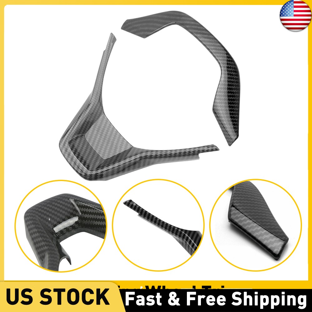 For Honda Accord 2018-2021 Steering Wheel Frame Cover Trim Carbon Fiber Style