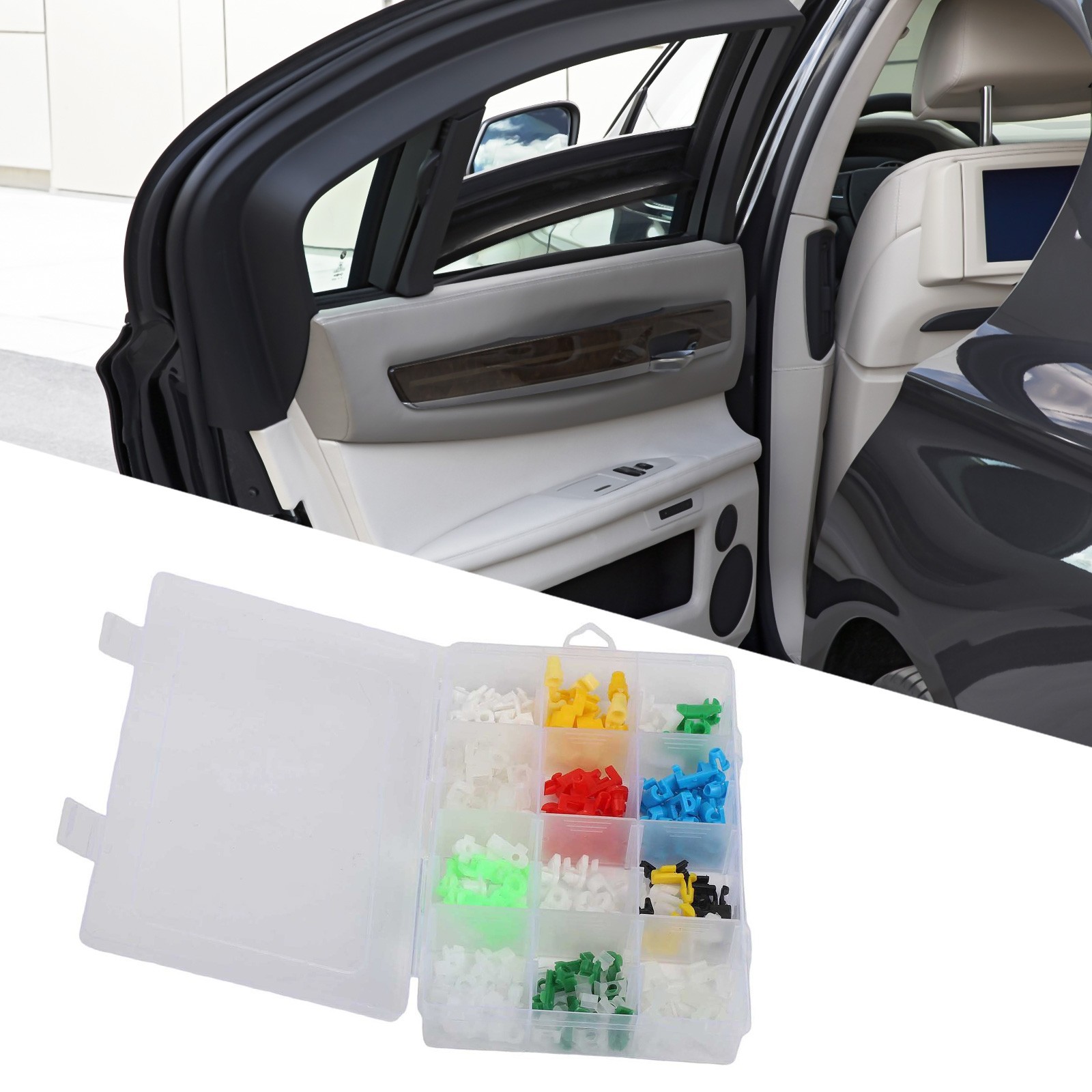 Simple Installation Door Lock Rod Clips Assorted Car Wire Clips Pack of 160