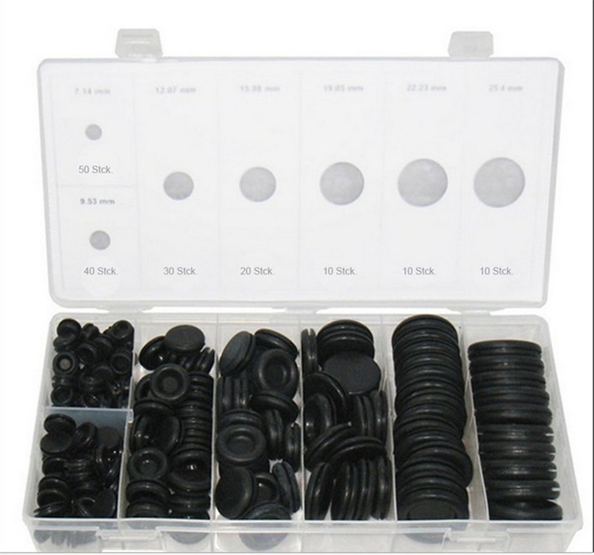 7 Sizes Grommet Firewall Hole Plug Set Wire Gasket Kits Boxed Car Accessories