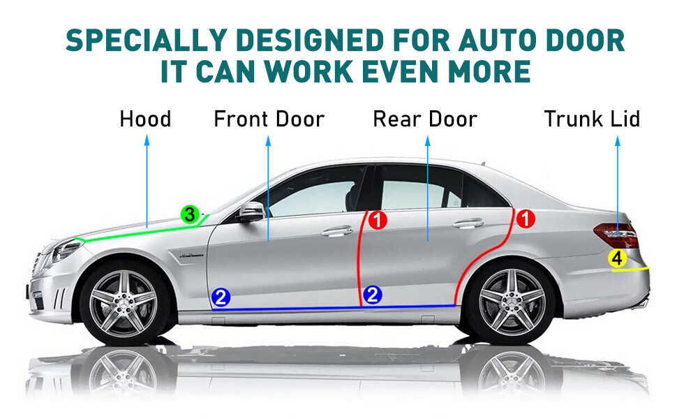 6M Car Seal Edge Trim Lock Rubber Auto Door Guard Molding Strip Edge Protector
