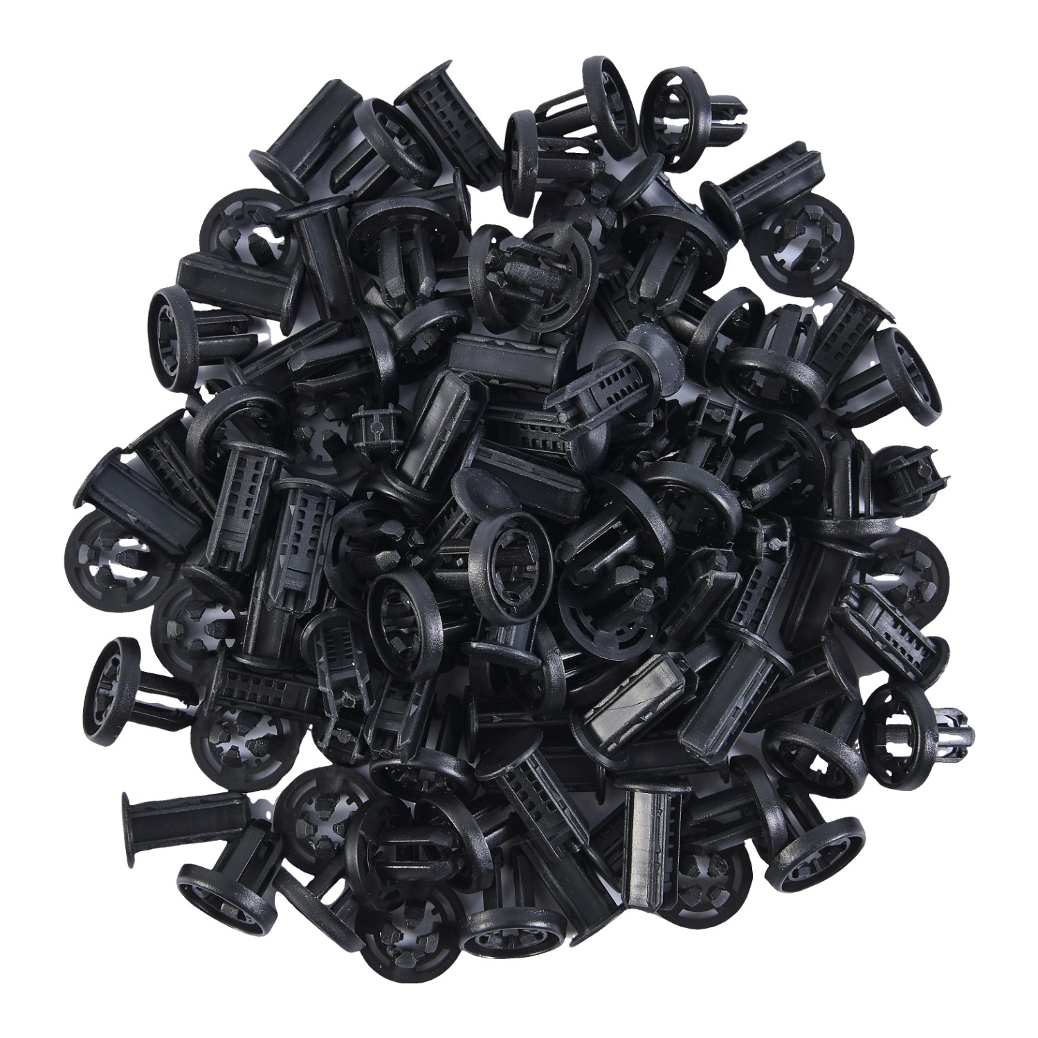 100Pcs Bumper Clips 10mm Hood Fender Push Rivets Retainer Fasteners For Honda