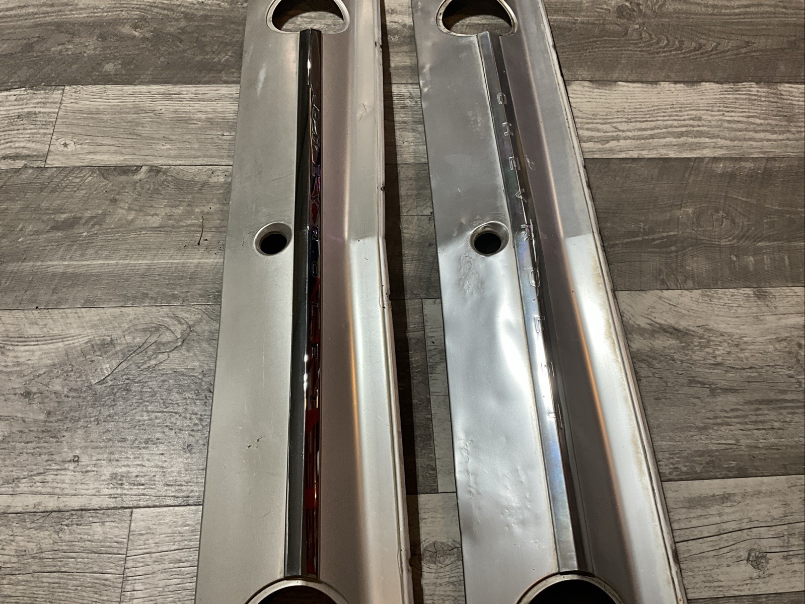 1962 Impala Rear Cove Moldings, Original.