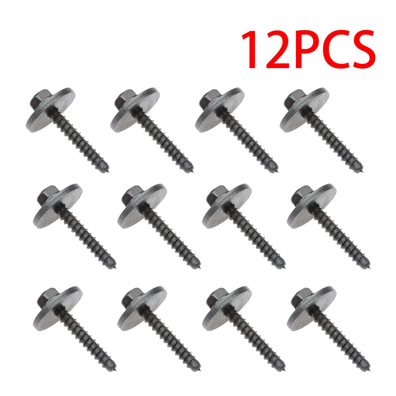 A pack of 12 Fender liner trim screw bolt screws for Chevrolet Chevy GM 11570498
