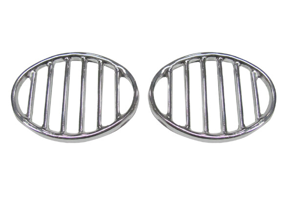 ALUMINUM HORN GRILLS SET OF 2 (PAIR) VOLKSWAGEN T1 BUG BEETLE 1953-1967