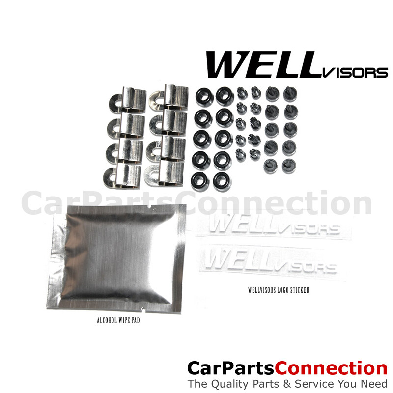 WellVisors Window Visors 96-02 For Toyota 4Runner Side Deflectors Clip-on