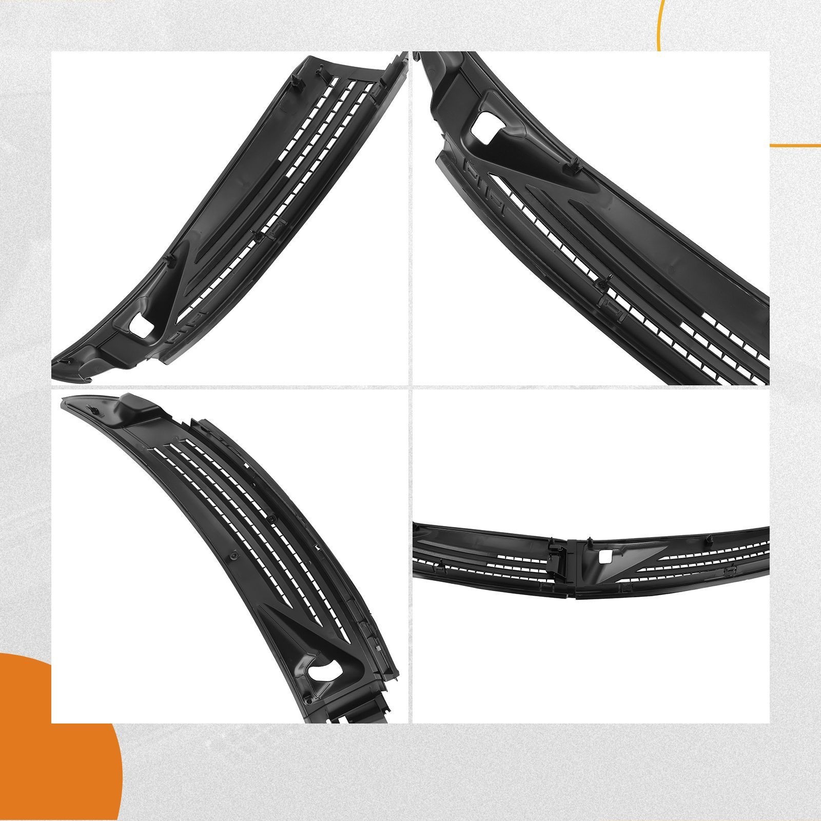 Windshield Wiper Cowl Panel Grille Set w/ Seals For Ford F150 F-150 2009-2014
