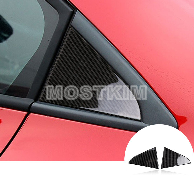 Carbon Fiber Rear Window Triangle Panel Trim Cover For Chevrolet Cruze 2009-2015