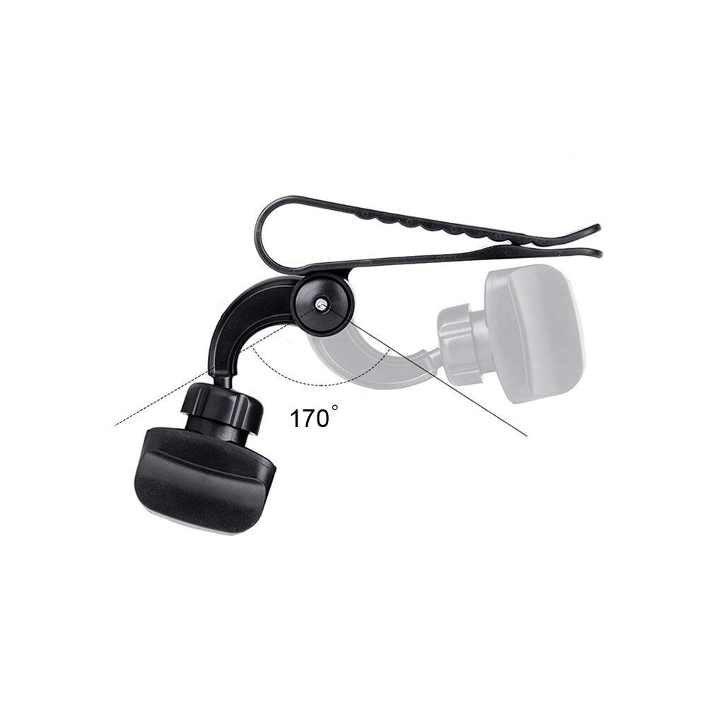 Universal 360° Car Sun Visor Dashboard Cell Phone Holder Mount Black Accessory