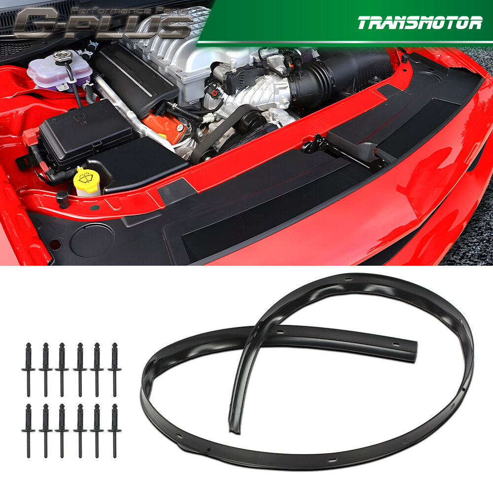 New Fit For Dodge Challenger 08-22 Front Hood Bumper Weatherstrip Seal & Rivets