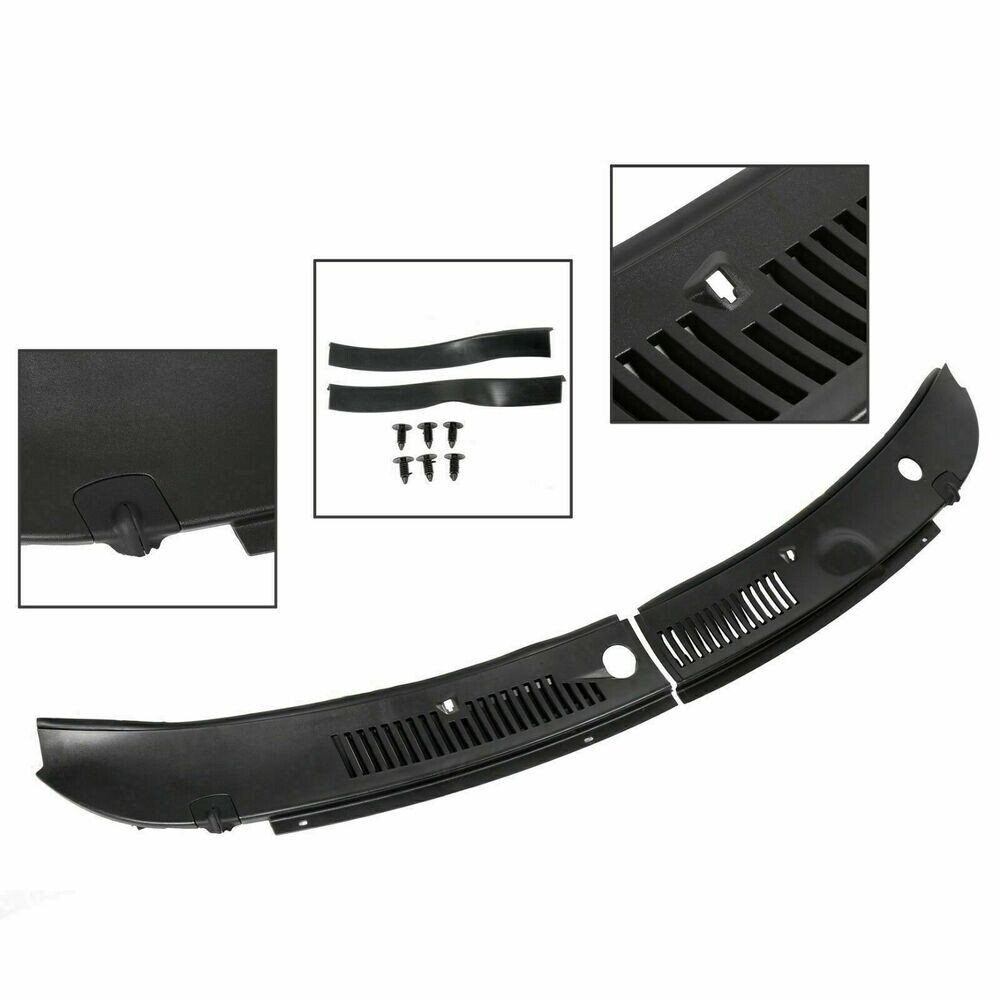 Windshield Wiper Cowl Grille Panel Fits 1999-04 Ford Mustang -Pack Of 2
