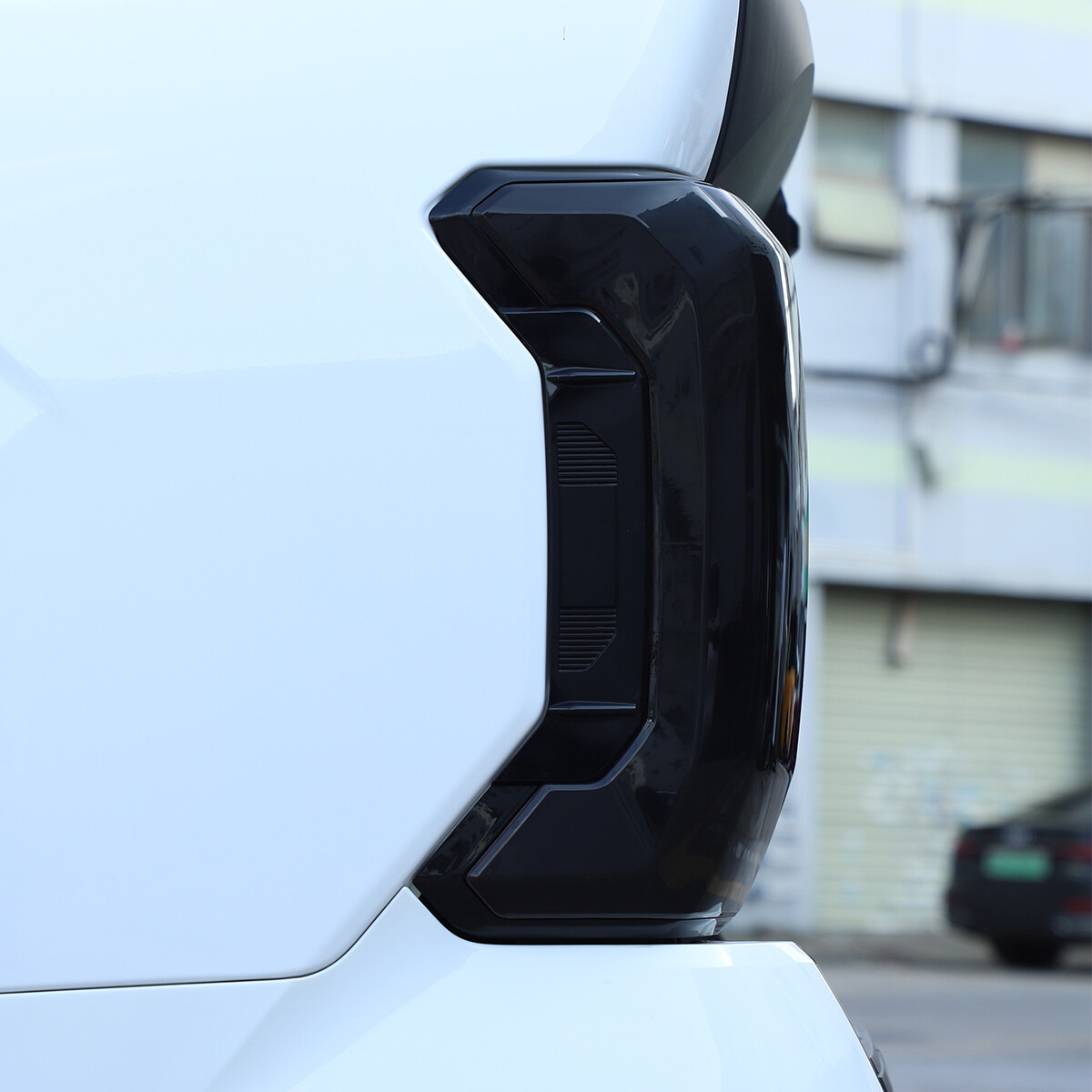 Smoked Blackout Tail Light Lamp Cover Bezel Overlay Trim For Toyota Tundra 2022+