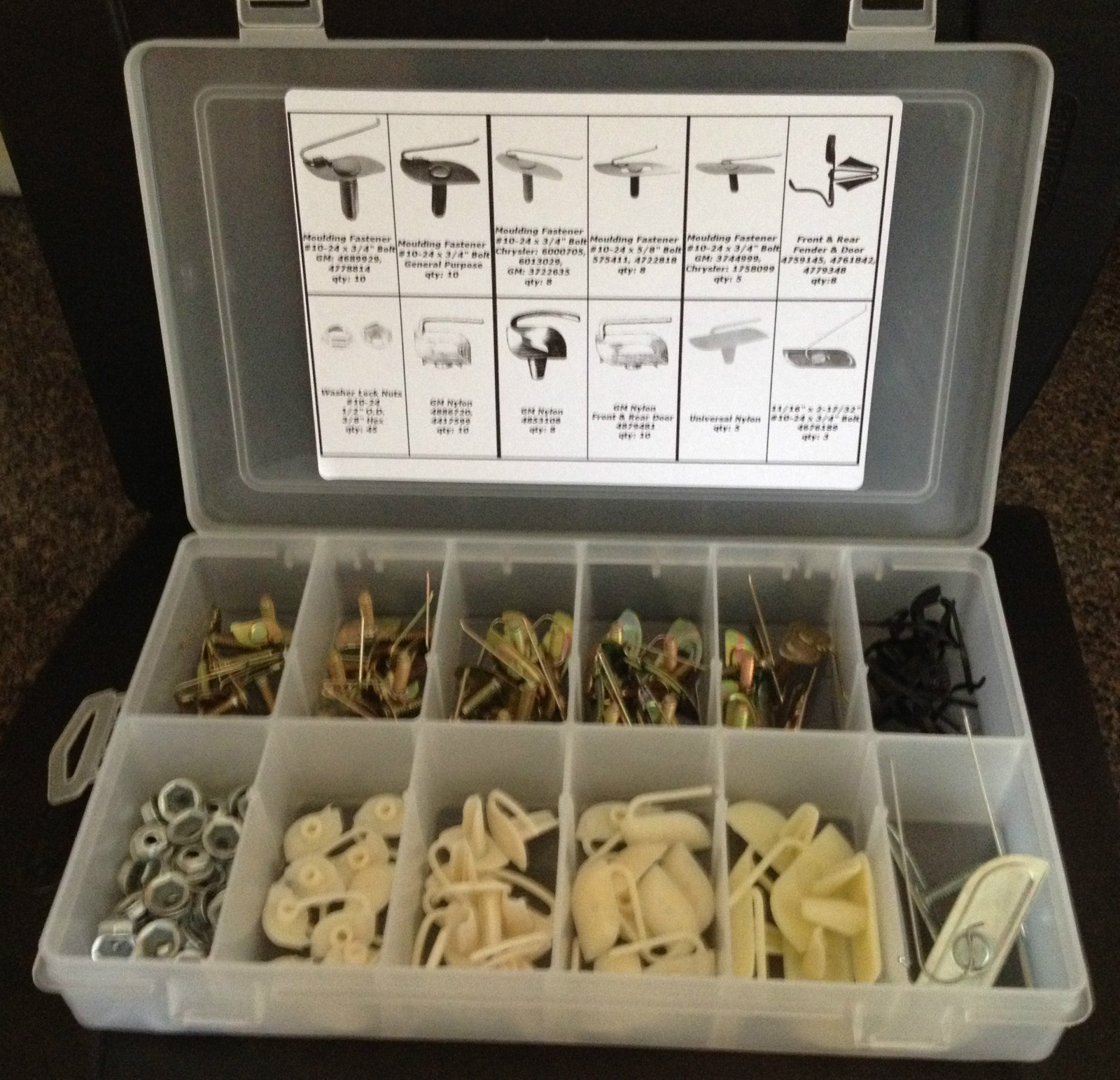 Ford 130x Door Body Side Moulding Fasteners Exterior Trim Clips Kit NOS