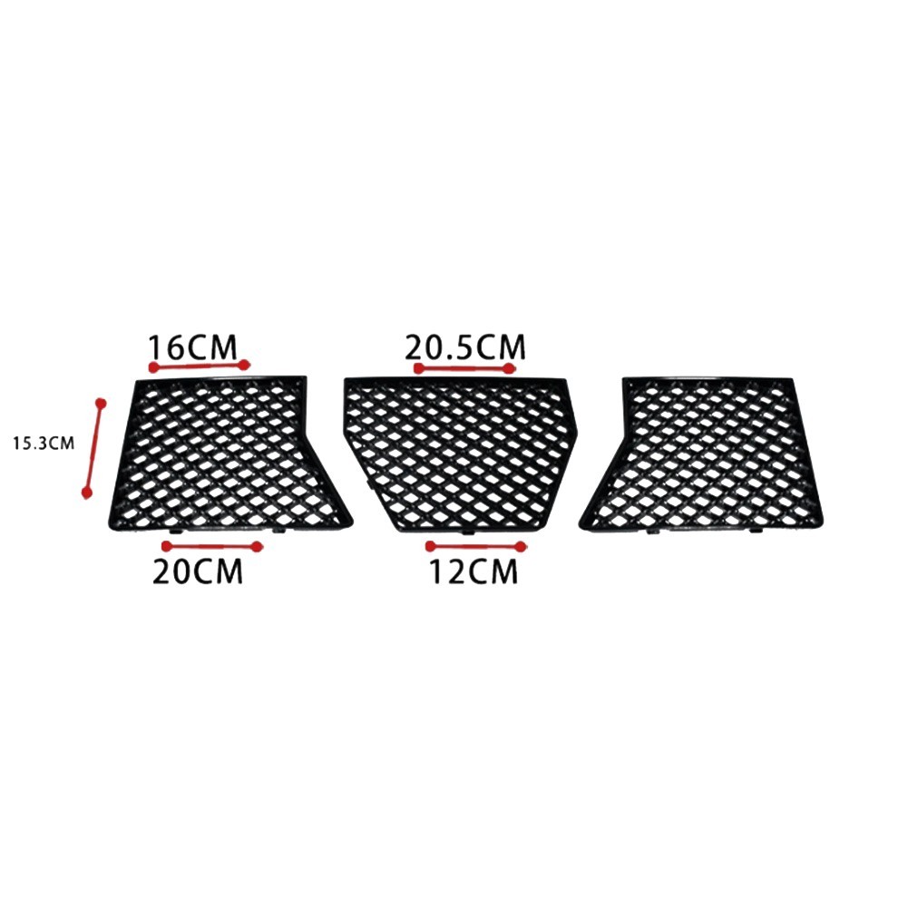3 Piece Front Bumper Lower Mesh Grille for BMW G87 M2 Model Years 2023 2025
