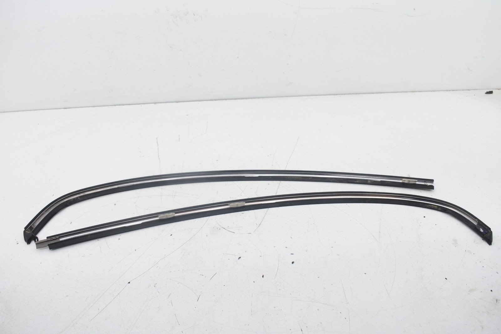 2006 Mini Cooper S R53 Front Windshield Lower Chrome Trim Set Pair OEM KW84