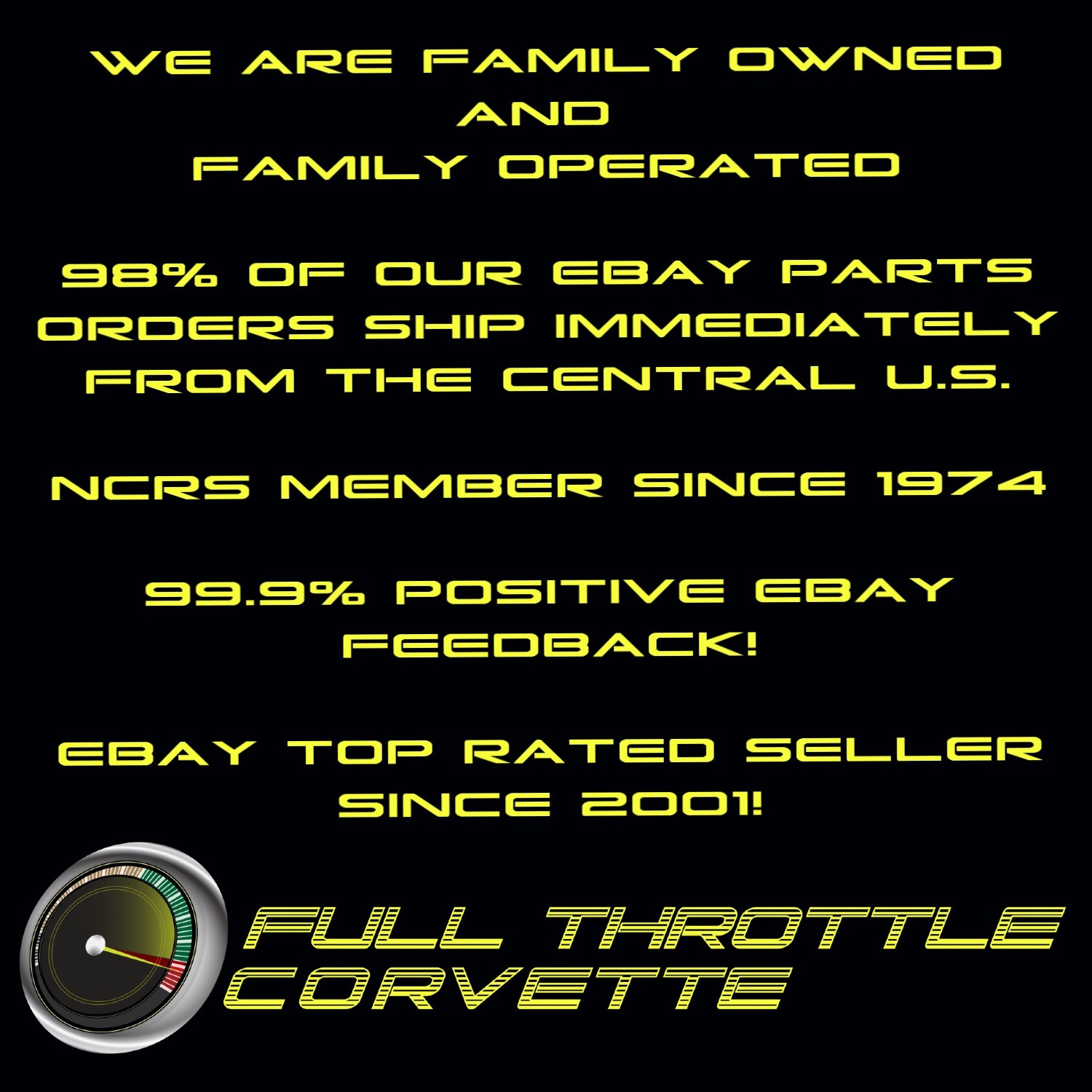 1969 Corvette Side Fender Louver Inserts Left LH Driver Side 4 piece Set C3 NEW