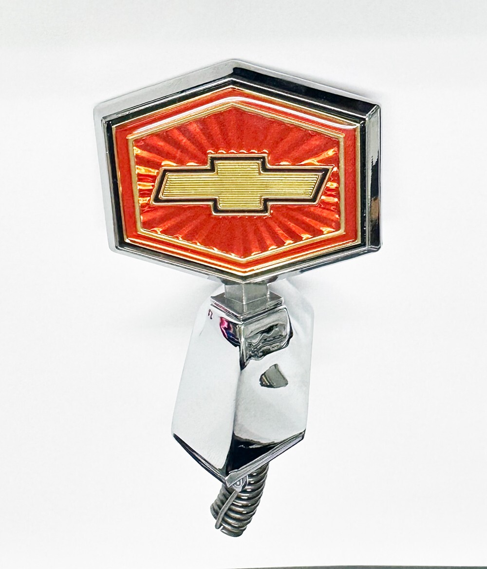 1980-87 El Camino 1981-1983 Malibu Stand Up Hood Ornament Emblem Repro with HDW