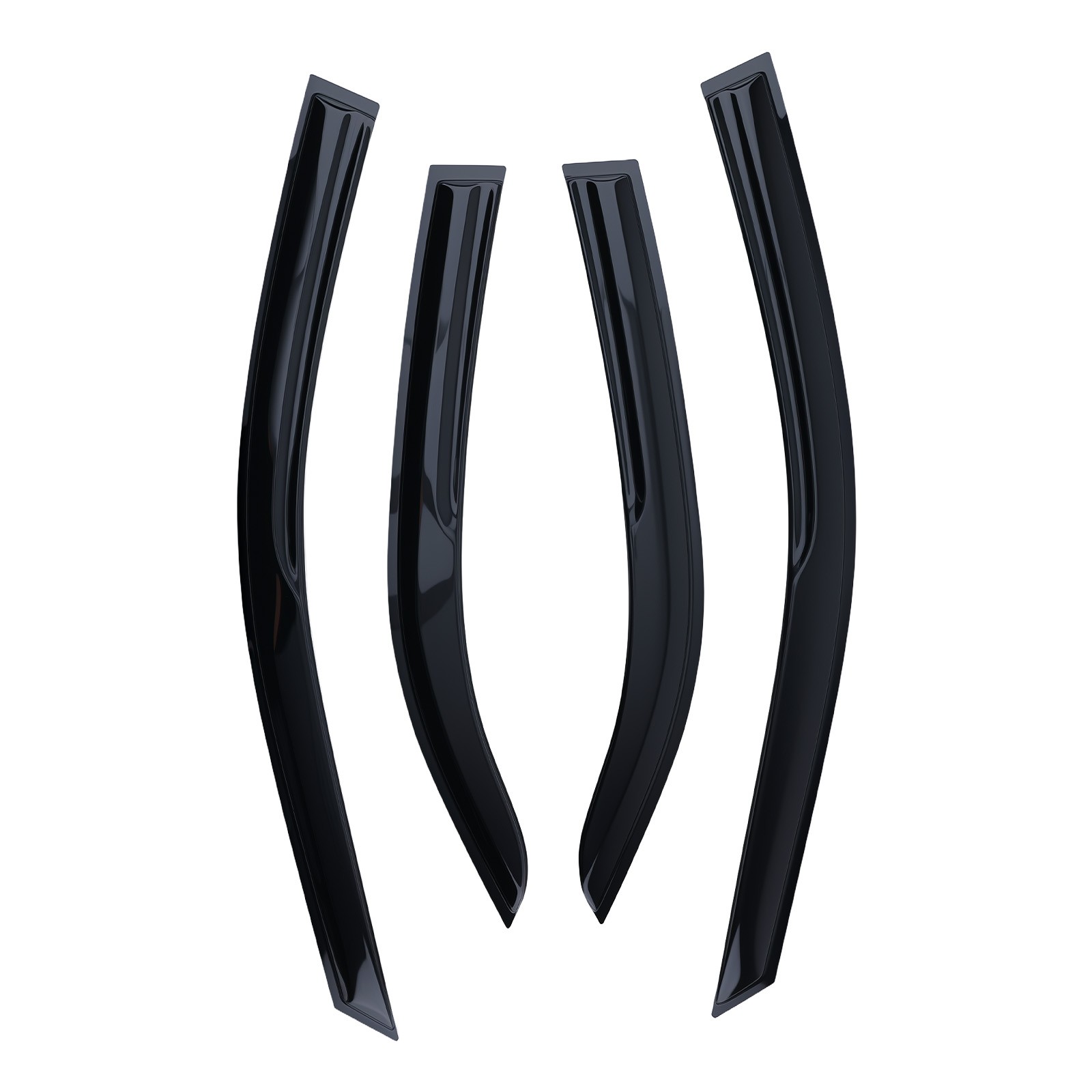Front Rear Window Rain Guards for Toyota Camry 2002-2006 4PCS Outside Mount Set