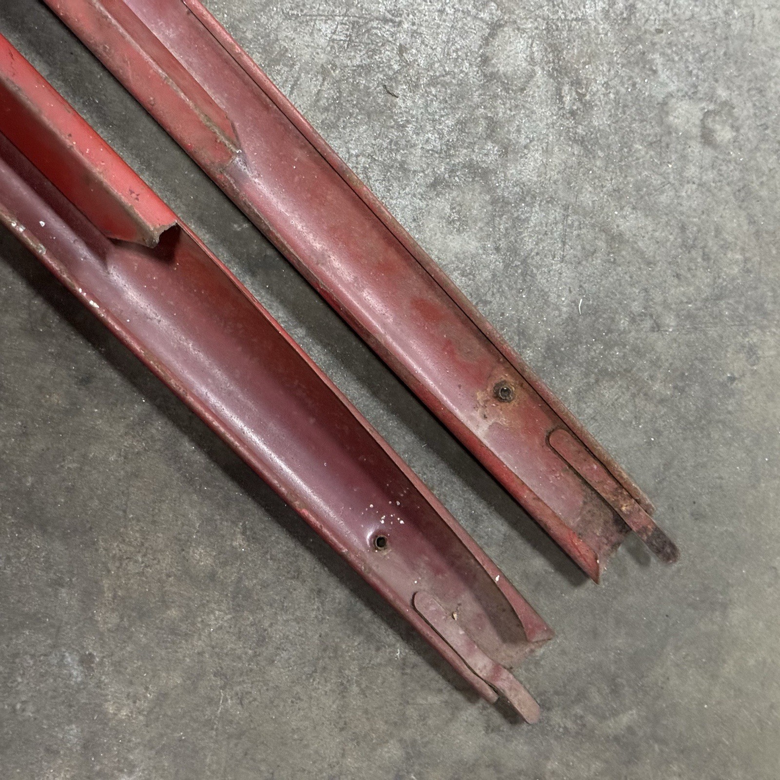 Porsche 356 B C Coupe Interior Quarter Window Garnish Rail Pair REAR Trim Piece
