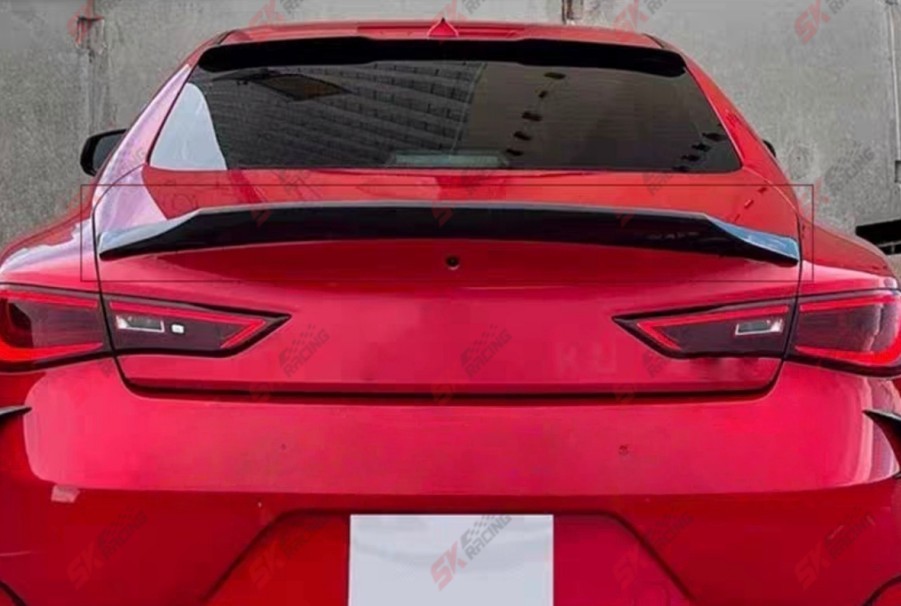 Forged/Carbon Fiber/Glossy Black Rear Spoiler Wing Kits Fits Infiniti Q60 17-22