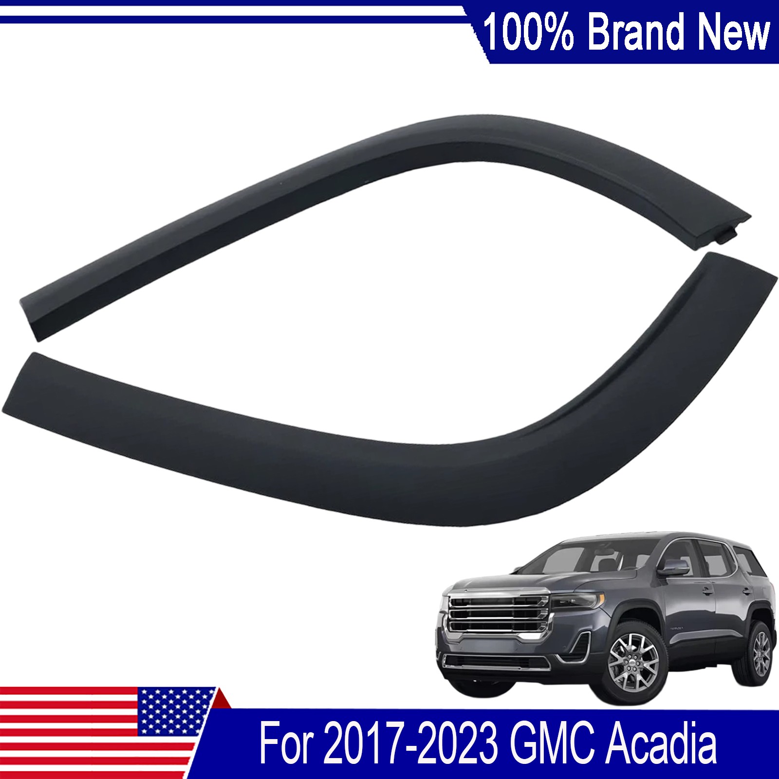 For GMC Acadia 2017-2023 Rear Left Right Side Wheel Opening Molding Assembly USA