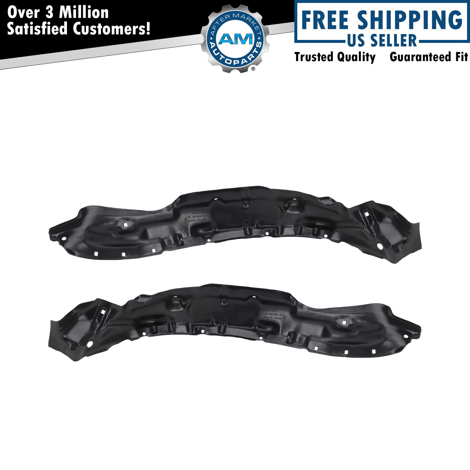 Front Inner Fender Liner Set Fits 2001-2004 Toyota Tacoma