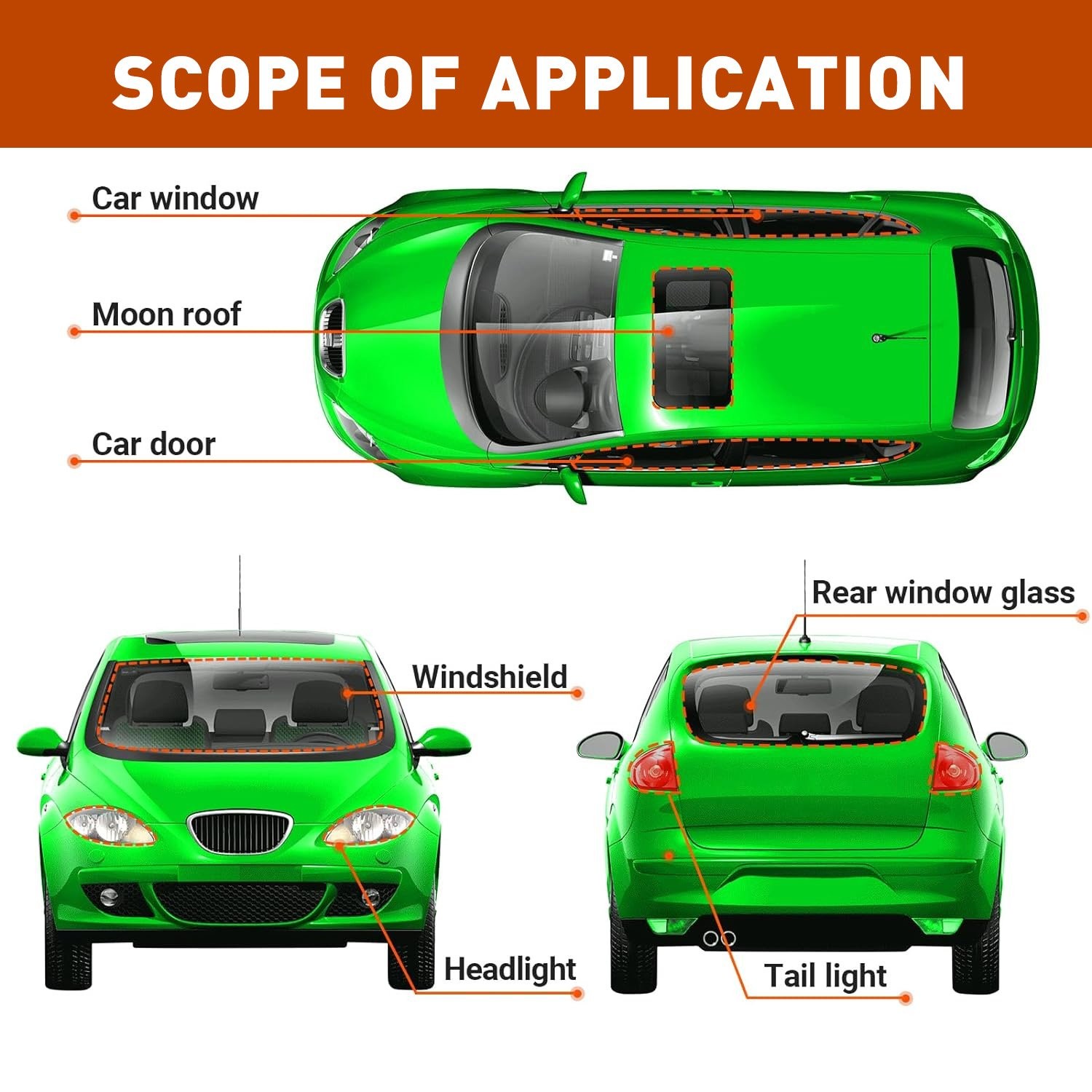 Butyl Tape Rubber Glue Roll Headlight Door Sealant Retrofit Reseal Strip 4M