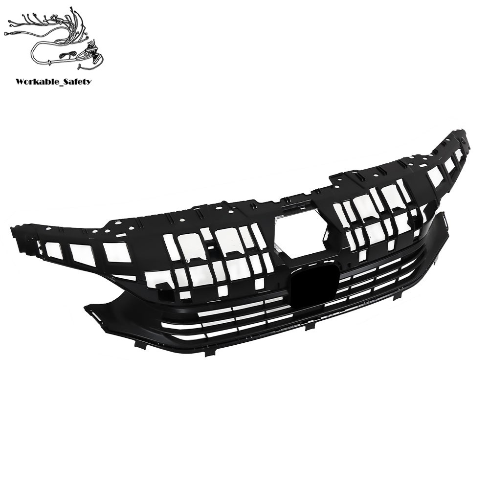 Plastic Front Upper + Lower Grille + Headlight Eyelid For Honda Civic 2022-2023