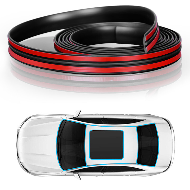 4M Rubber Seal Strip Car Windshield Trim Edge Molding Protector Weather Guard