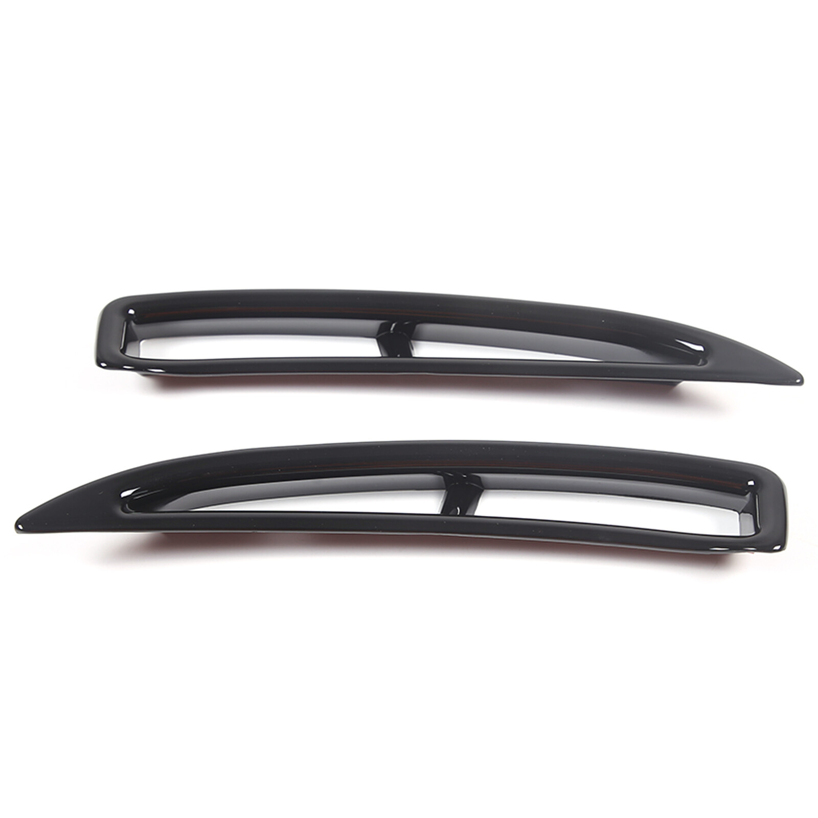 Black Rear Side Fender Vents Air Duct Spoiler Trim For Corvette C6 2005-2013 2PC