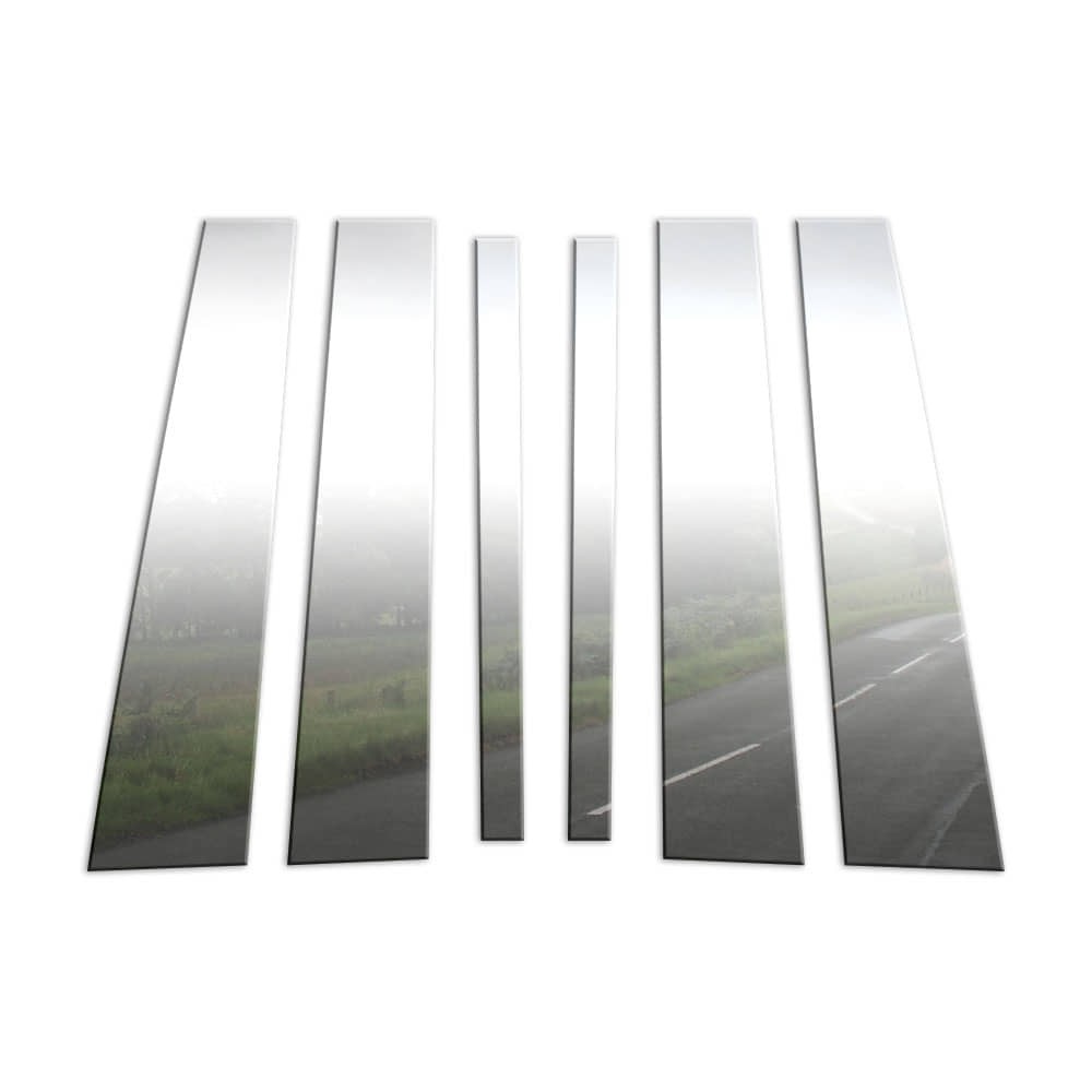 6 Pc Chrome Pillar Post Trim for 07-15 Lincoln Mk X