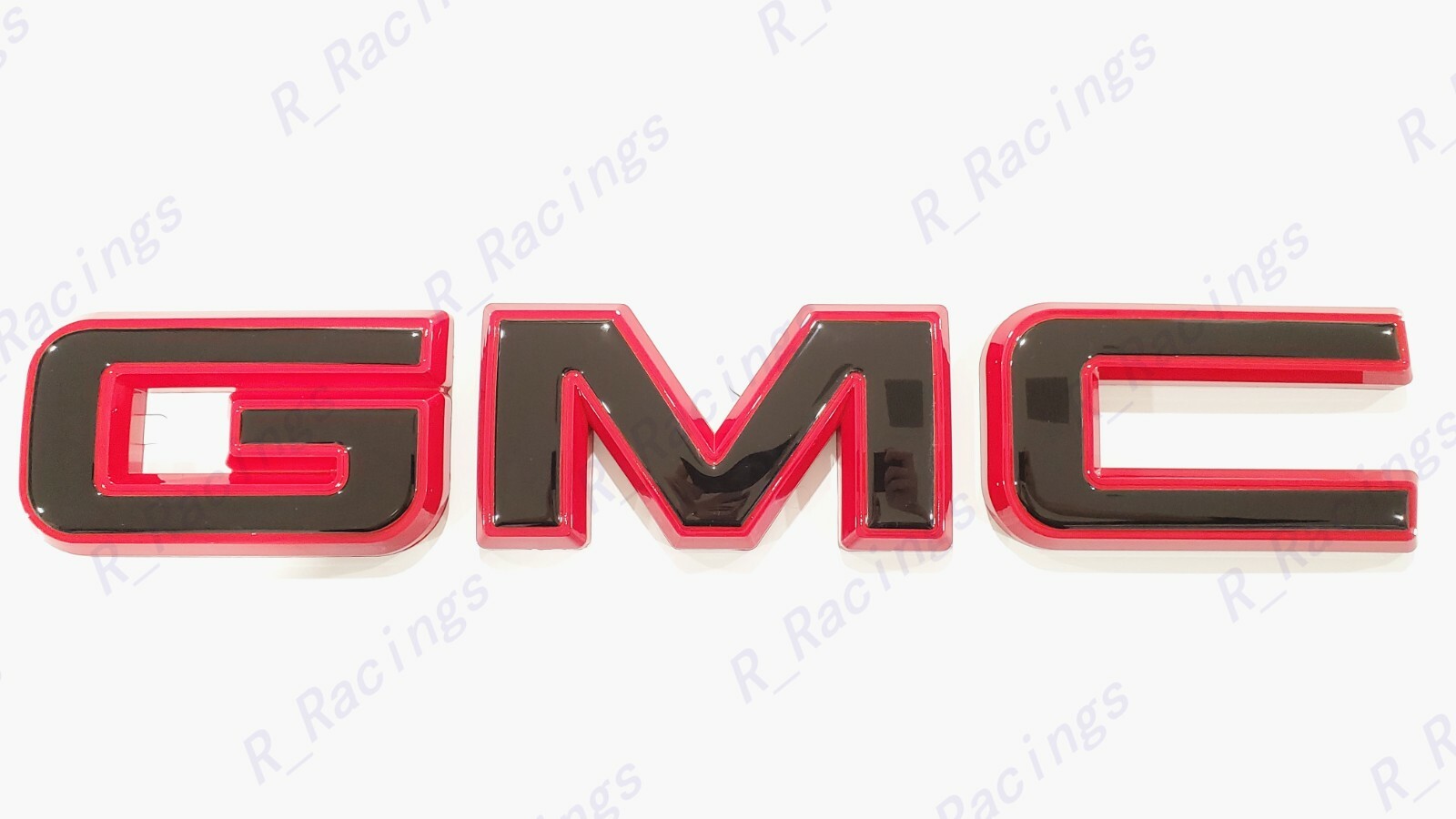 Front Rear Gloss Red Black Emblem Overlay 2019+ GMC Sierra 1500 2500HD 3500HD