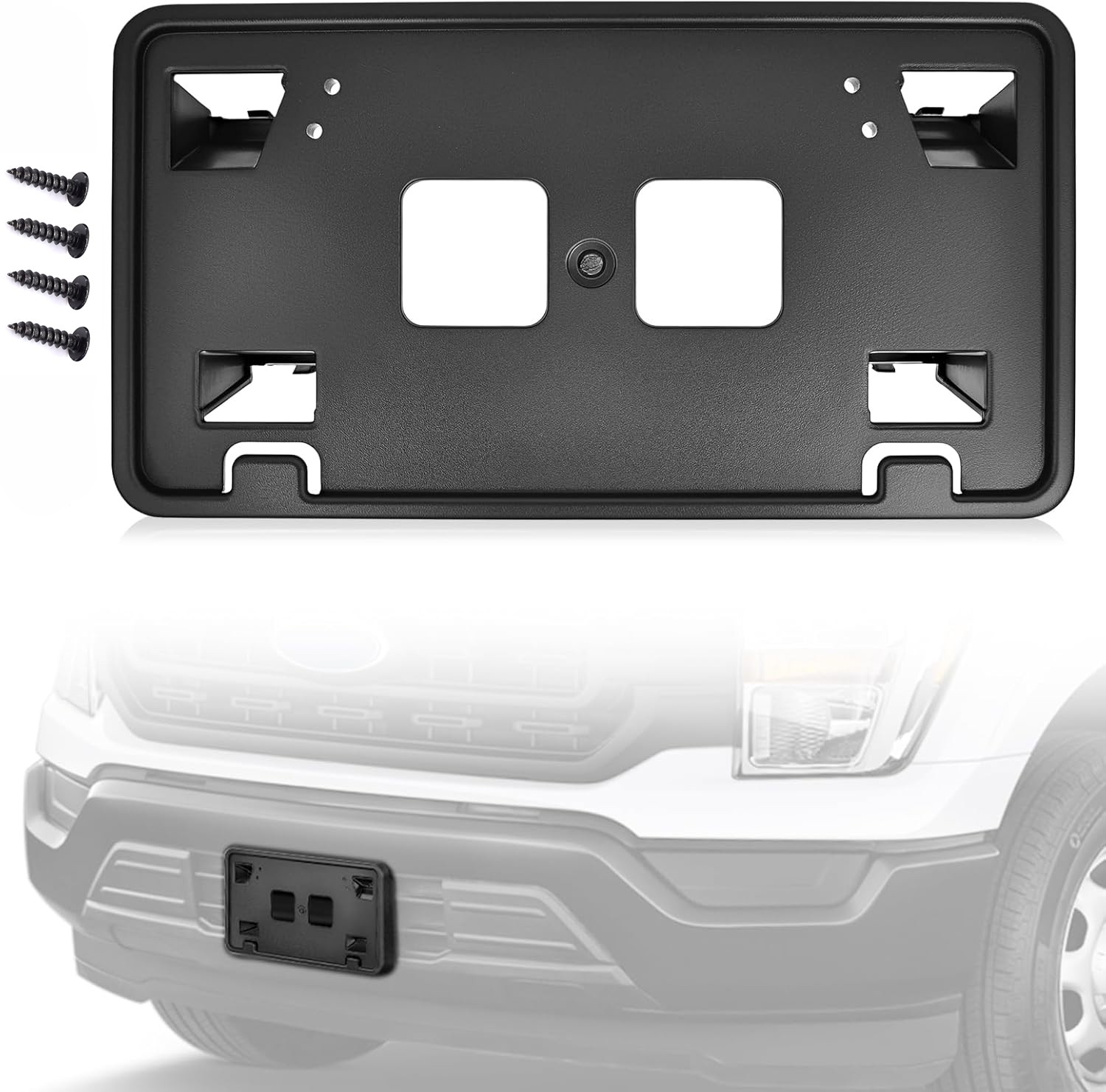 Front Bumper License Plate Frame Bracket ML3Z17A385AB For 2021-23 F150 3.3/5.0L