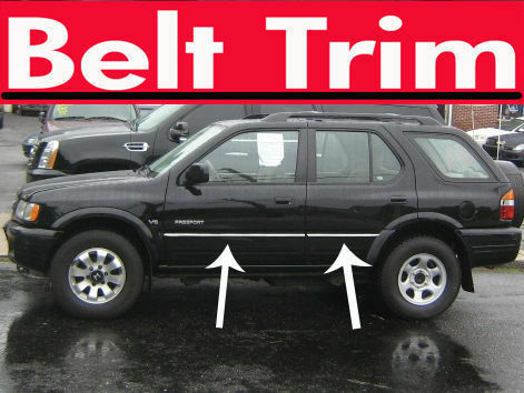 For Honda PASSPORT Flexible Chrome Body Side Molding Trim Kit 1997-2001 2002