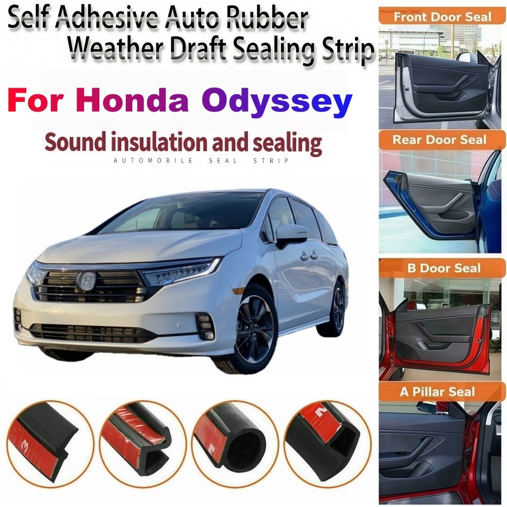 For Honda Odyssey p Door Rubber Seal Strips Weather Draft Wind Noise Reduction