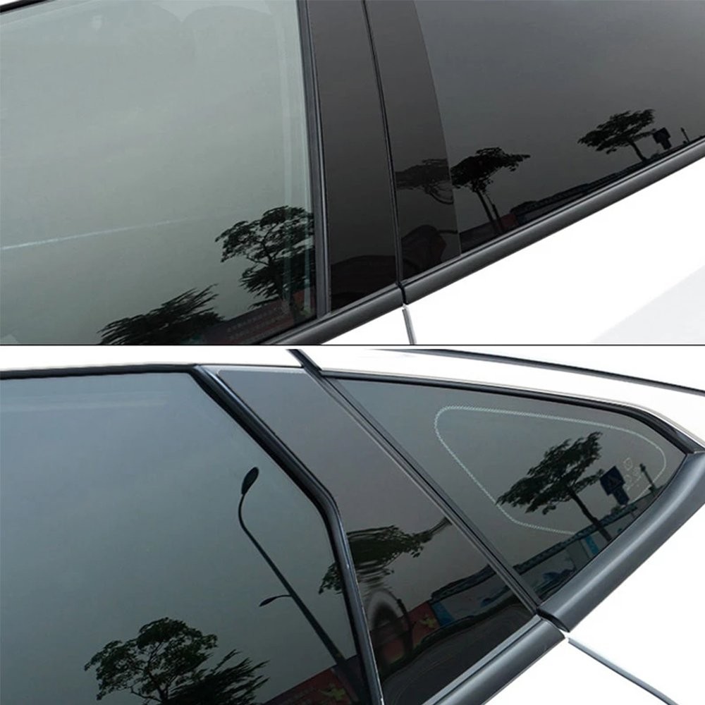 For Honda Civic 2016-2021 Sedan Black Glossy Pillar Post Door Trim Accessories A