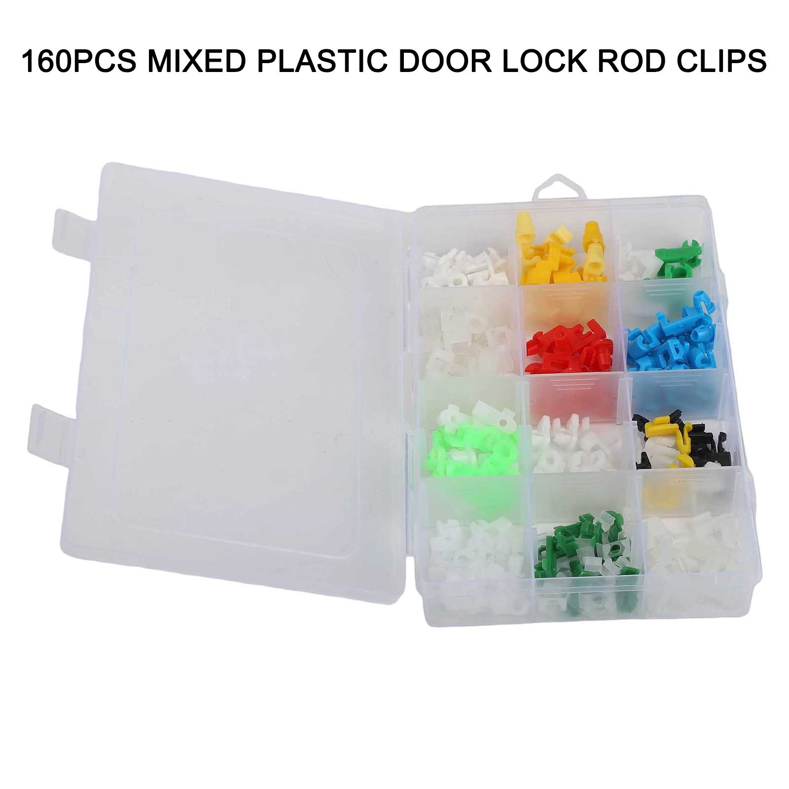 Simple Installation Door Lock Rod Clips Assorted Car Wire Clips Pack of 160