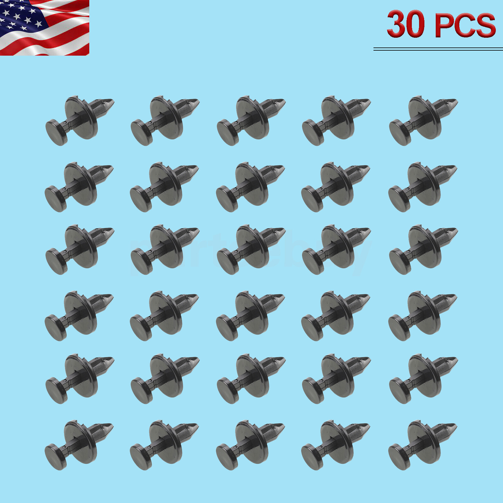 QTY 30: OE Spec Fender Liner Clip Retainers For Chrysler Dodge Jeep 6506132AA