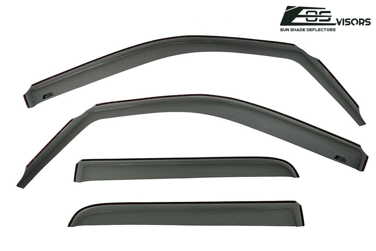 EOS Visors For 09-14 Ford F-150 Crew Cab IN-CHANNEL Side Vent Window Rain Guards
