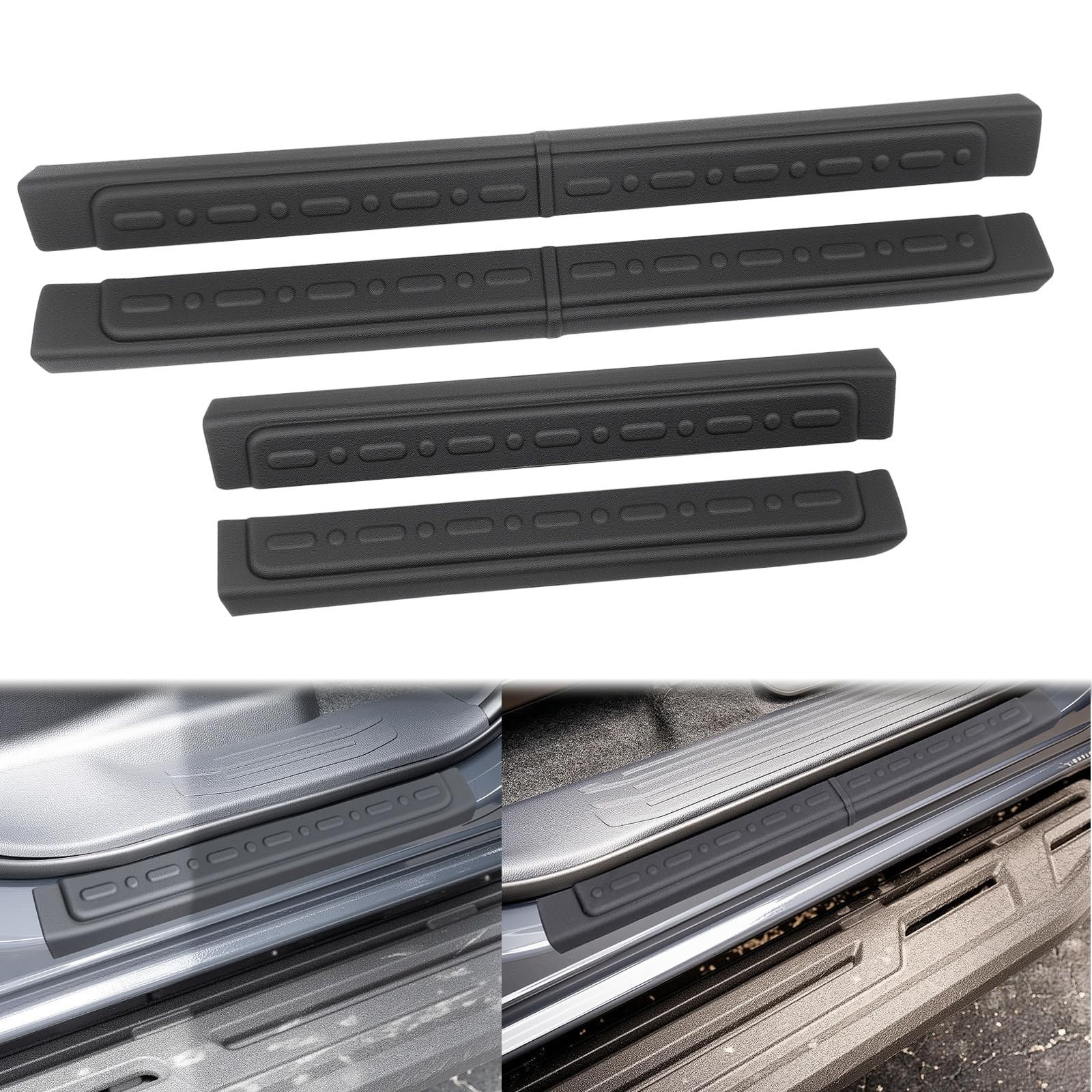 Door Sill Guards for Tacoma 2024-2026 | TPE Entry Protector Kit | 4Pcs Set
