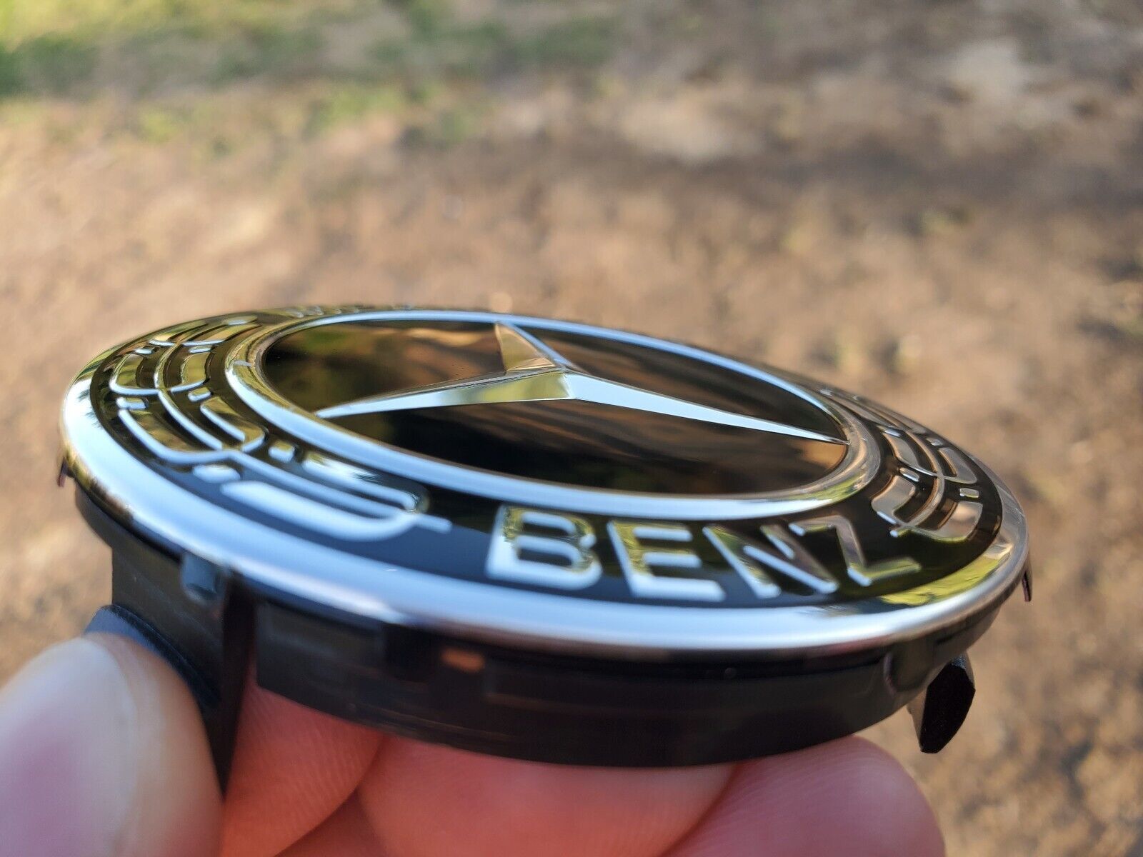 Set of 4 Center Caps Black 2.95 Inch/75mm Fits Most Models