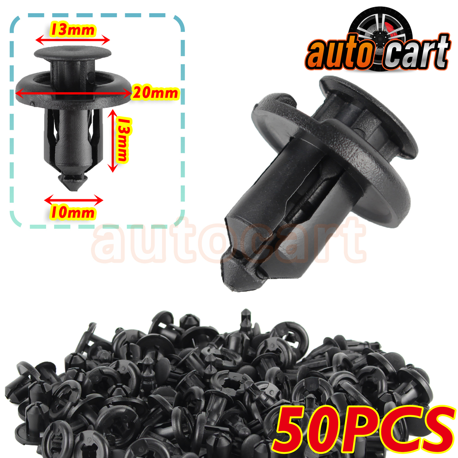 10mm HoleTrunk Rivets Clips Retainers For Honda Accord Civic Acura 91503SZ3003
